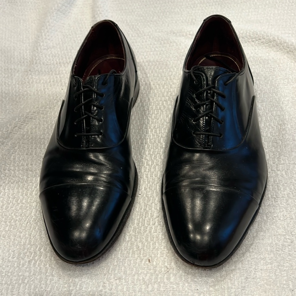 Florsheim Royal Imperial Mens Cap Toe Black Leather Lace Up Oxford Size 10C